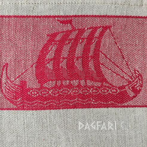 DRAKKAR TOWEL, TABLE CLOTH double-sided woven motif - multiple colors