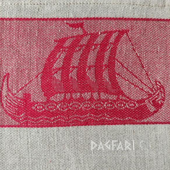 DRAKKAR TOWEL, TABLE CLOTH double-sided woven motif - multiple colors