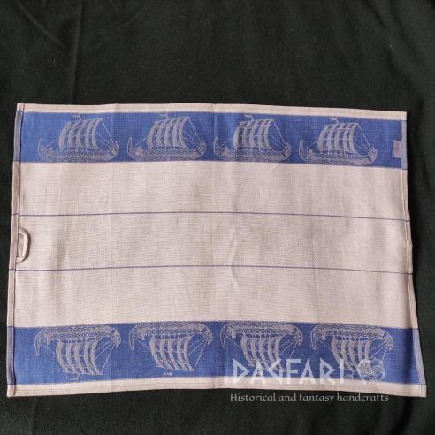 DRAKKAR TOWEL, TABLE CLOTH double-sided woven motif - multiple colors