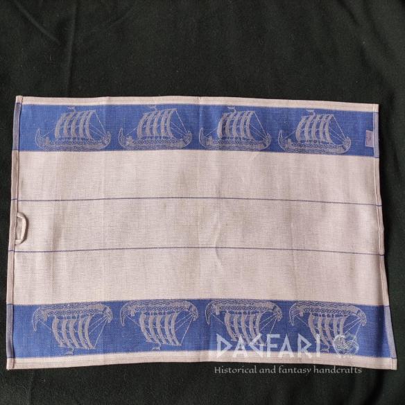 DRAKKAR TOWEL, TABLE CLOTH double-sided woven motif - multiple colors