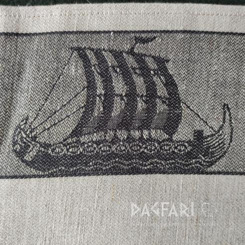 DRAKKAR TOWEL, TABLE CLOTH double-sided woven motif - multiple colors
