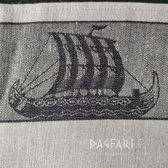 DRAKKAR TOWEL, TABLE CLOTH double-sided woven motif - multiple colors