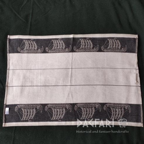DRAKKAR TOWEL, TABLE CLOTH double-sided woven motif - multiple colors