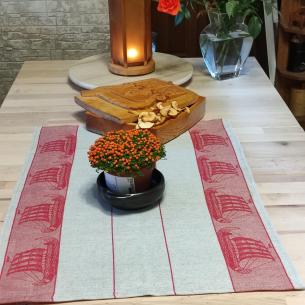 DRAKKAR TOWEL, TABLE CLOTH double-sided woven motif - multiple colors 2