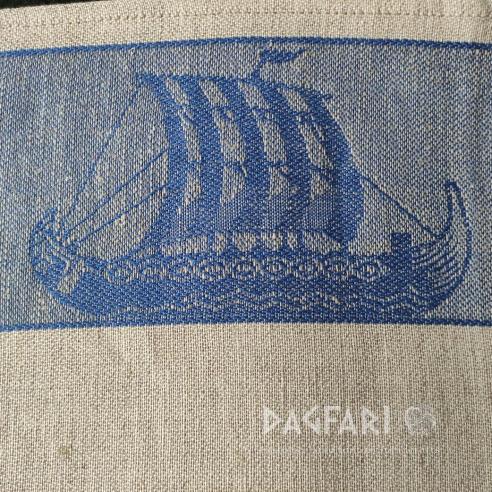 HANDTUCH TISCHDECKE - DRAKKAR - beidseitig gewebtes Motiv – mehrere Farben