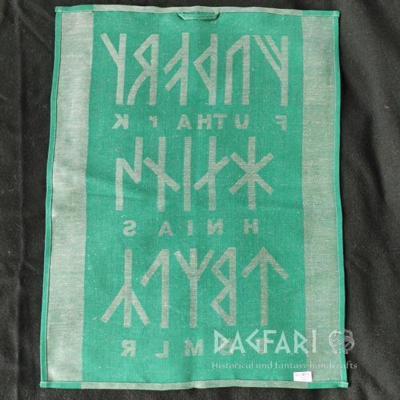 VIKING FUTHARK TOWEL double-sided woven motif - multiple colors