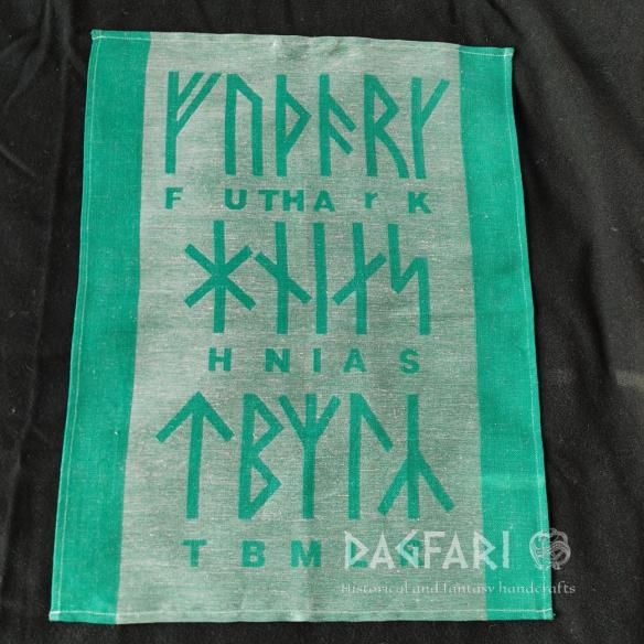 GESCHIRRTUCH WIKINGER FUTHARK doppelseitig gewebtes Motiv – mehrere Farben