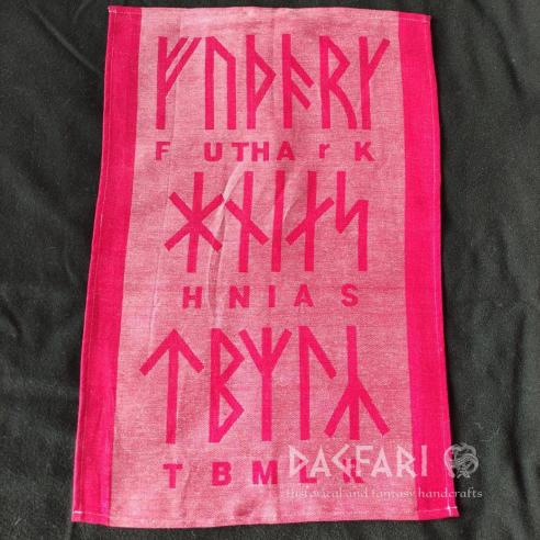 GESCHIRRTUCH WIKINGER FUTHARK doppelseitig gewebtes Motiv – mehrere Farben
