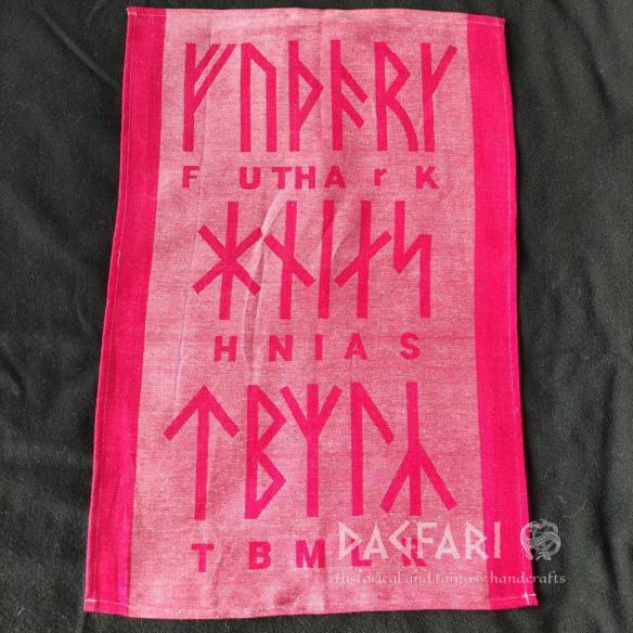 GESCHIRRTUCH WIKINGER FUTHARK doppelseitig gewebtes Motiv – mehrere Farben