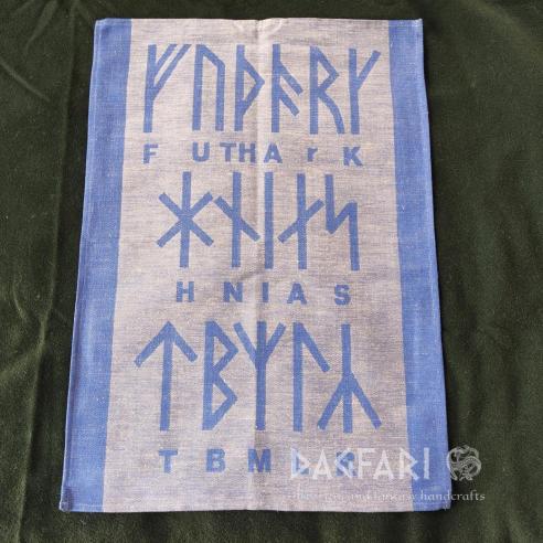 GESCHIRRTUCH WIKINGER FUTHARK doppelseitig gewebtes Motiv – mehrere Farben