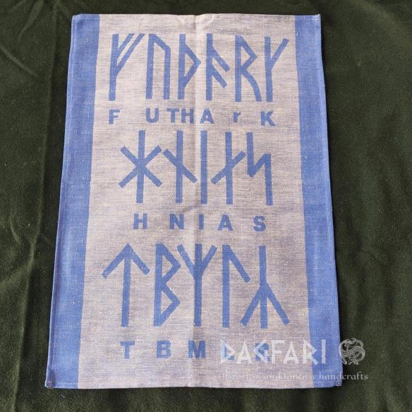 GESCHIRRTUCH WIKINGER FUTHARK doppelseitig gewebtes Motiv – mehrere Farben