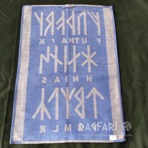 VIKING FUTHARK TOWEL double-sided woven motif - multiple colors