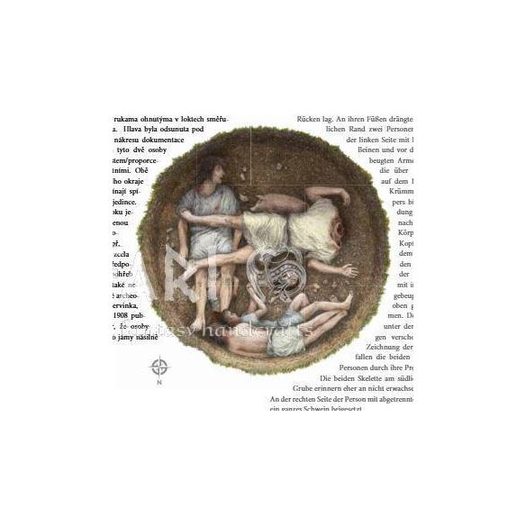 KNIHA POHŘBY V MLADŠÍ DOBĚ KAMENNÉ, Alena Nejedlá - dvojjazyčná