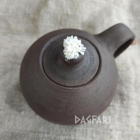 SVAROŽIC Ceramic round handmade oil lamp, original decoration