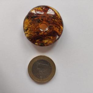 Baltic AMBER BEAD - DONUT, RINGPEARL, DISC - original jewelry 2