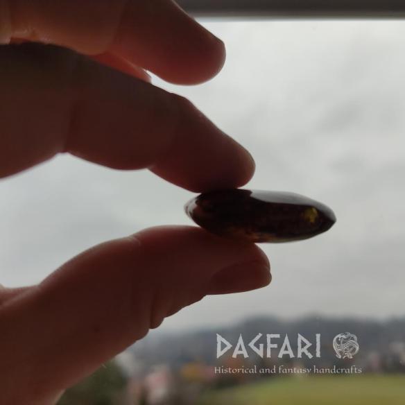 JANTAROVÝ KORÁLEK - Baltský jantar - DONUT, RINGPERLA, DISK - originální šperk