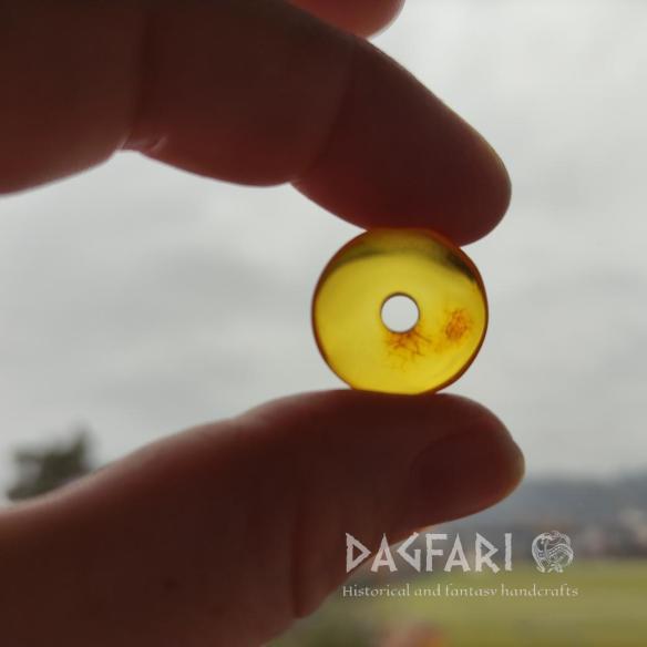 Baltic AMBER BEAD - DONUT, RINGPEARL, DISC - original jewelry