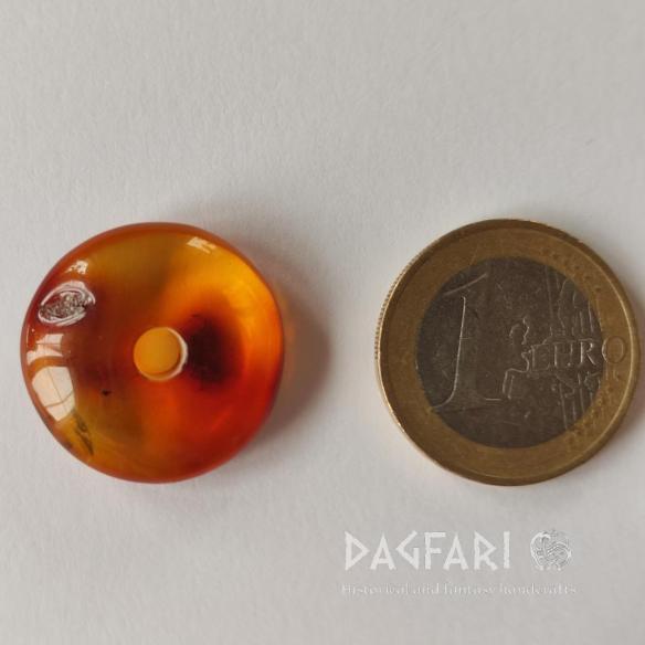 JANTAROVÝ KORÁLEK - Baltský jantar - DONUT, RINGPERLA, DISK - originální šperk