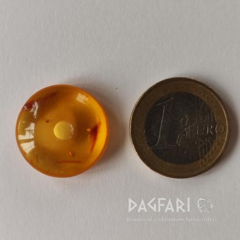 JANTAROVÝ KORÁLEK - Baltský jantar - DONUT, RINGPERLA, DISK - originální šperk