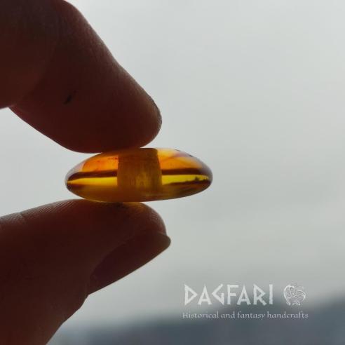 JANTAROVÝ KORÁLEK - Baltský jantar - DONUT, RINGPERLA, DISK - originální šperk