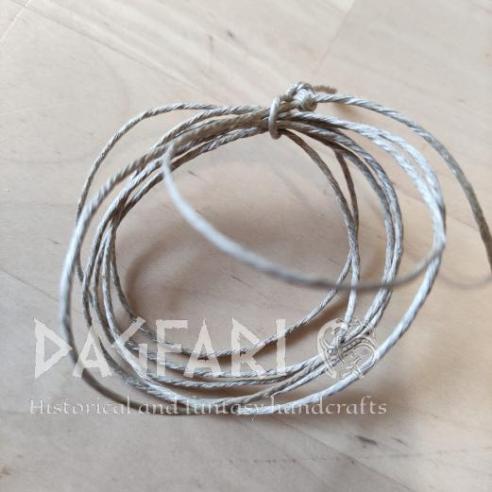 Leinenkordel – ideal Schnur für Anhänger aus Leinen für LIVING HISTORY 1 Meter