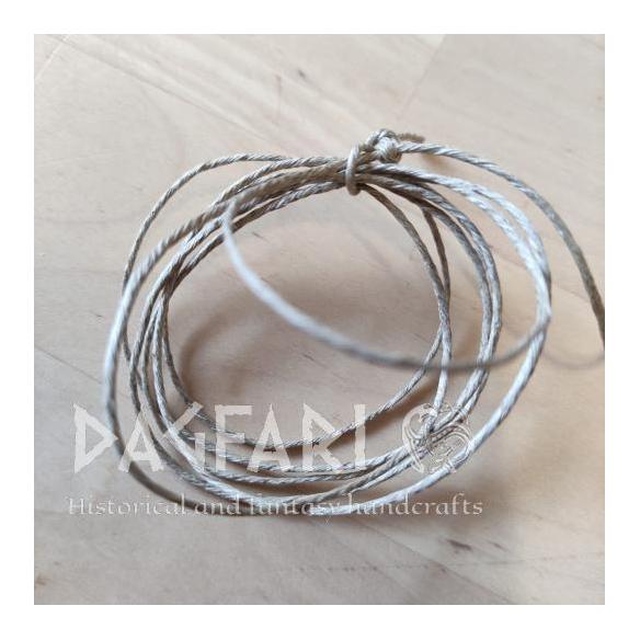 LINEN cord - ideal a string for pendants linen for LIVING HISTORY 1 meter