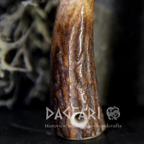 DAGFARI Anhänger aus Geweihspitze NATUR – Natürliches Hirschgeweih zum Umhängen