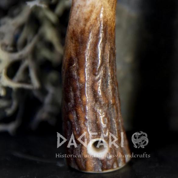 DAGFARI Anhänger aus Geweihspitze NATUR – Natürliches Hirschgeweih zum Umhängen