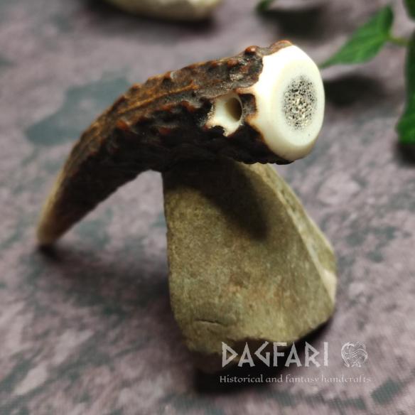 DAGFARI Anhänger aus Geweihspitze NATUR – Natürliches Hirschgeweih zum Umhängen