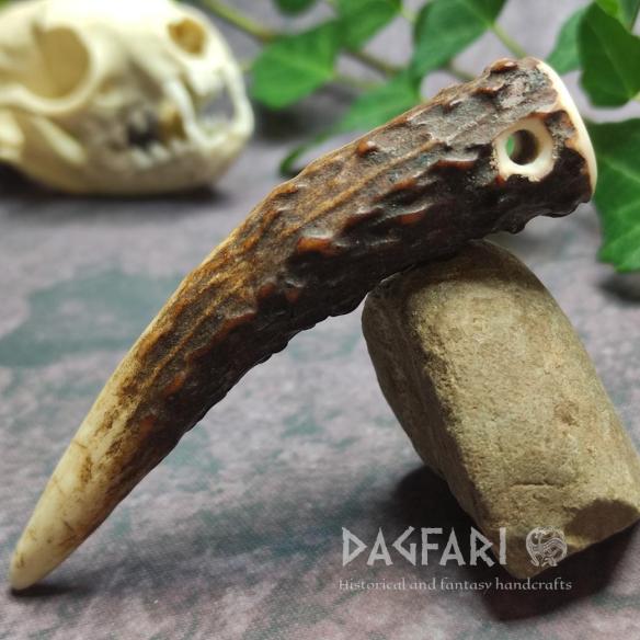 DAGFARI Přívěsek parohová špička NATUR - Přírodní jelení parůžek na krk