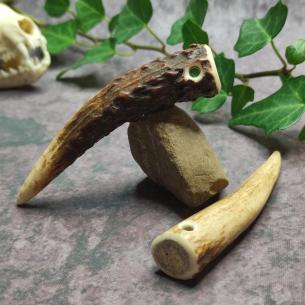 DAGFARI Přívěsek parohová špička NATUR - Přírodní jelení parůžek na krk 2