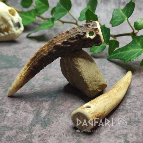 DAGFARI Přívěsek parohová špička NATUR - Přírodní jelení parůžek na krk