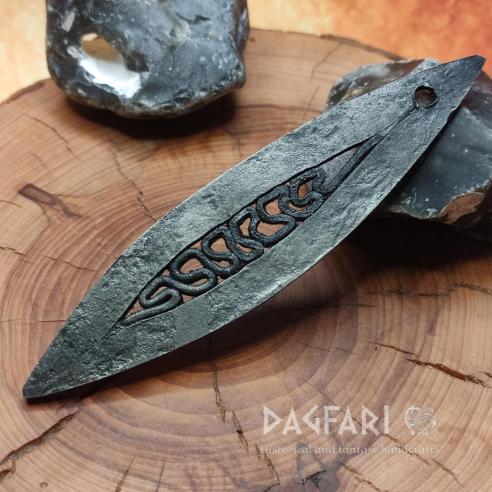 Křesadlo VIKING - Replika ocílka ŠVÉDSKO s vlnovkou, perfektní kovářská práce