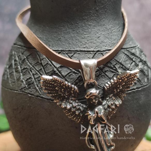HNĚDÁ KŮŽE 3 mm - široká kožená šňůrka na krk, univerzální, unisex