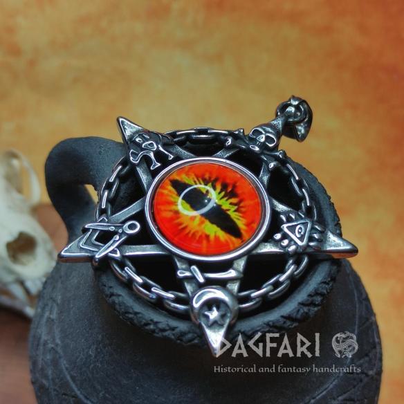 Magischer Schutz PENTAGRAM und ALLSEHENDES Katzenauge