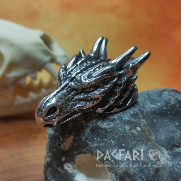 DRACHENKOPF – Anhänger mit mächtigem Drachen, Drachenamulett