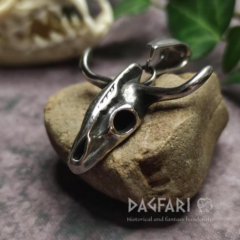 TATANKA – Anhänger in Form eines Rinderkopfes für Cowboys und Indianer, Edelstahl