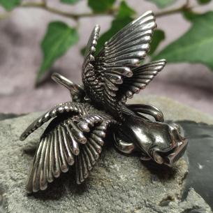 Anhänger Engel SERAF – Stahlengel mit sechs Flügeln 2