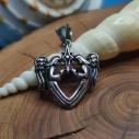 Talisman ANDĚLSKÁ LÁSKA - SRDCE A HVĚZDA - nerezový přívěsek oceloví andílci