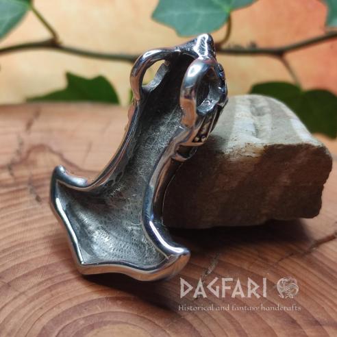 Anhänger Thors Hammer WIKINGERHELM mit Ornamente