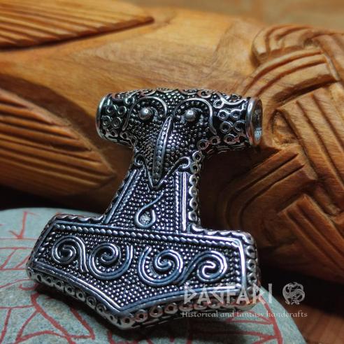 SKÅNE - Švédské Thorovo kladivo s havraní hlavou, nerezová ocel, menší ze 2