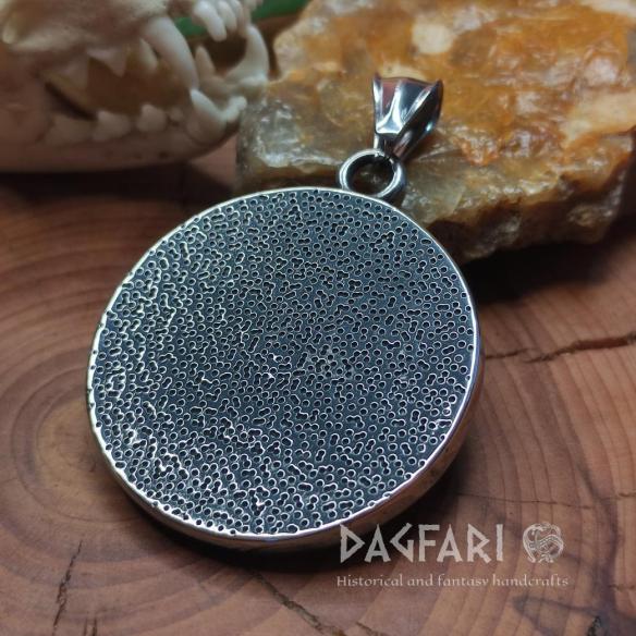 Runder Medaillon TOTENKOPFBAUM – Symbol für Tod und Wiedergeburt