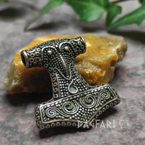 SKÅNE - Švédské Thorovo kladivo s havraní hlavou, nerezová ocel, menší ze 2