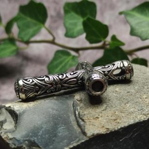 Großer Anhänger aus Edelstahl REICH VERZIERTES KREUZ – mit orientalischen Motiven 2