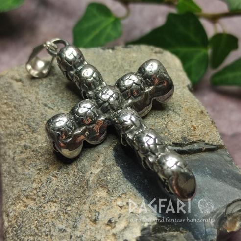 SKULL CROSS - Memento mori pendant, remember death