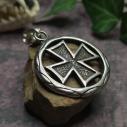 MALTESE CROSS Pendant in a Circle - A Symbol of Unity