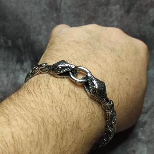 Armband MIDGARDSORMR – Edelstahl-Herrenarmband mit Schlangen 2