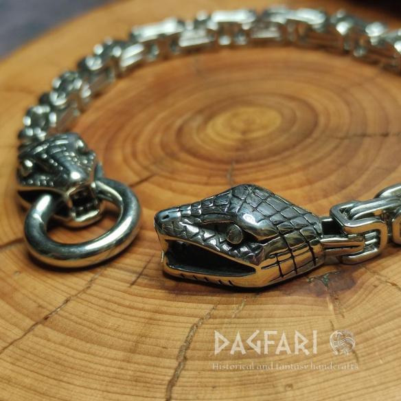 Armband MIDGARDSORMR – Edelstahl-Herrenarmband mit Schlangen