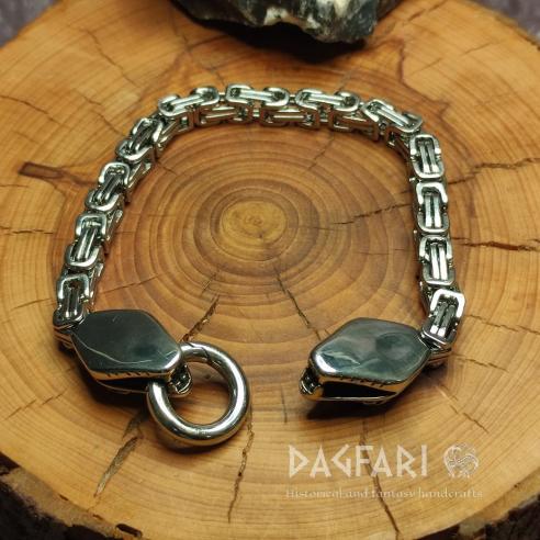 MIDGARDSORMR Snake Bracelet - Stainless Steel Men's Jewelry with Snake Heads