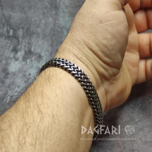 Armband Schlange UROBOROS – Edelstahl Unisex Armband mit Schlangen